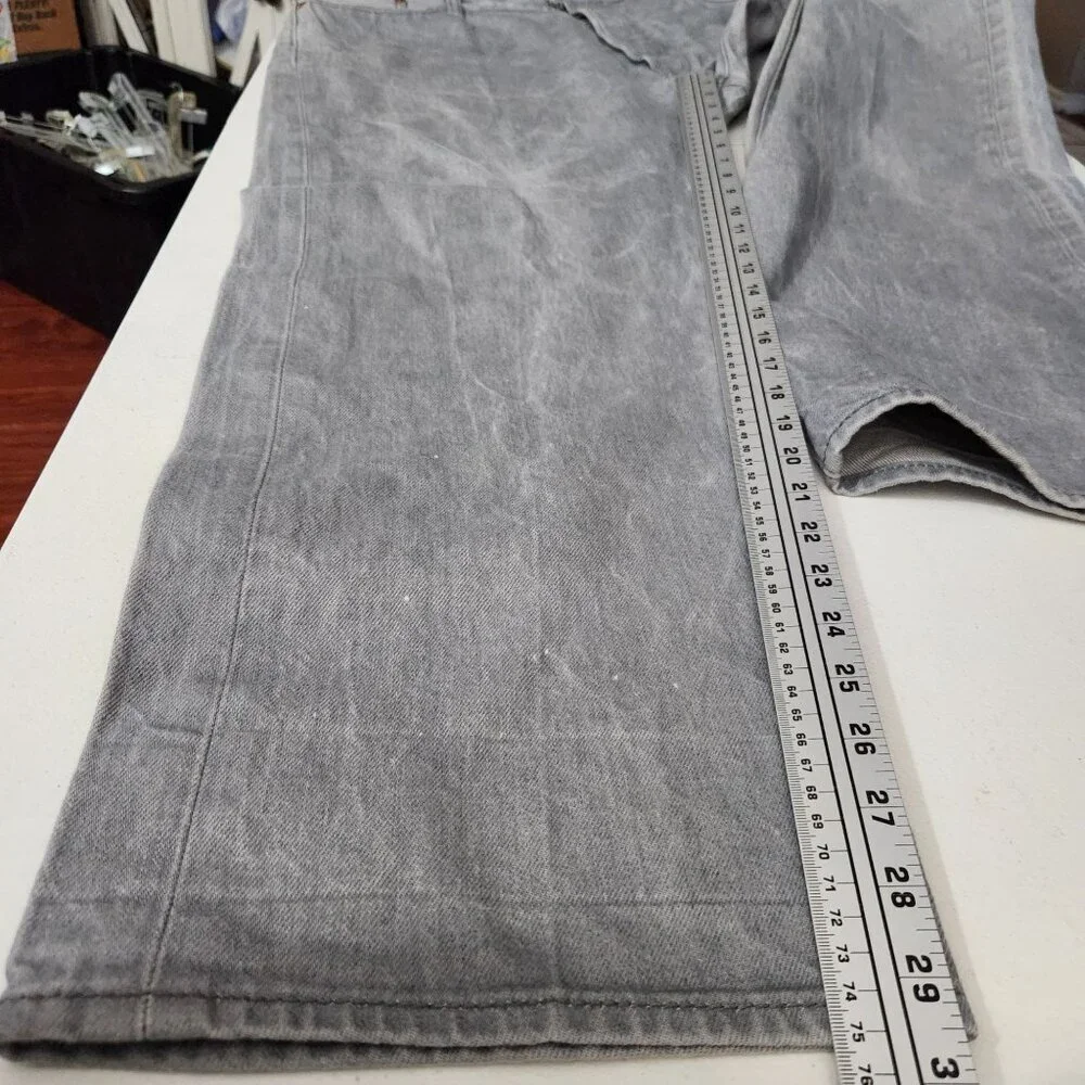 Levis 501 Button Fly Jeans Size W42 L29.5 Original Fit Gray Denim